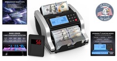 Professional Cash Counting Device with UV/MG/IR Detection – 1200 Notes/Minute