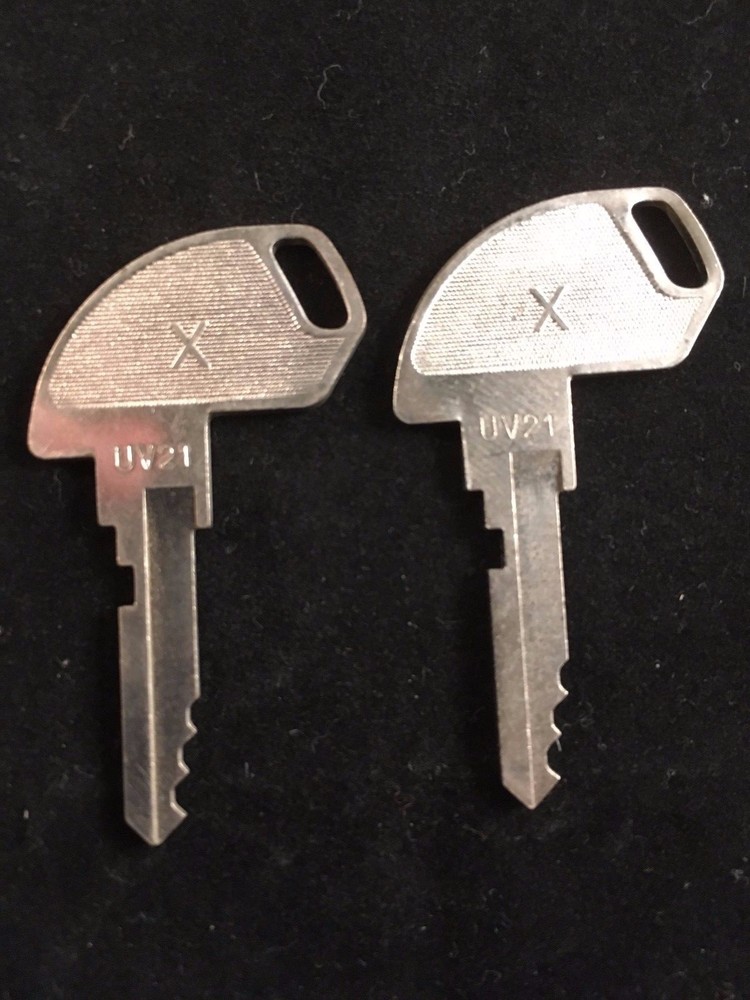 TEC CASH REGISTER, X KEY, #UV21, SET OF 2