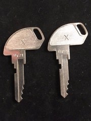 TEC CASH REGISTER, X KEY, #UV21, SET OF 2