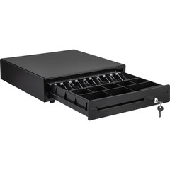 Cash Drawer 16″ Cash Register POS System 3 Unlocking Ways RJ11/RJ12 Square