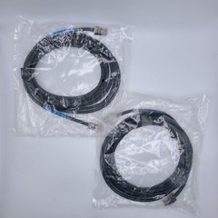 (Lot of 2) 10 Ft 13836-01 RJ45 Cable for Payment Terminal Shielded RS-232 NIP