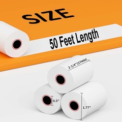 2 1/4 x 50 Thermal Paper Receipt Rolls Credit Card Terminals 50 Rolls Set