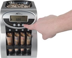 Royal Sovereign Electric USD Coin Counter/Sorter, 2 Rows, Anti-Jam (FS-2N)