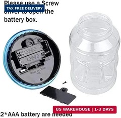 Digital Counting Money Jar, Digital Coin Counter with LCD Display Large Capacity