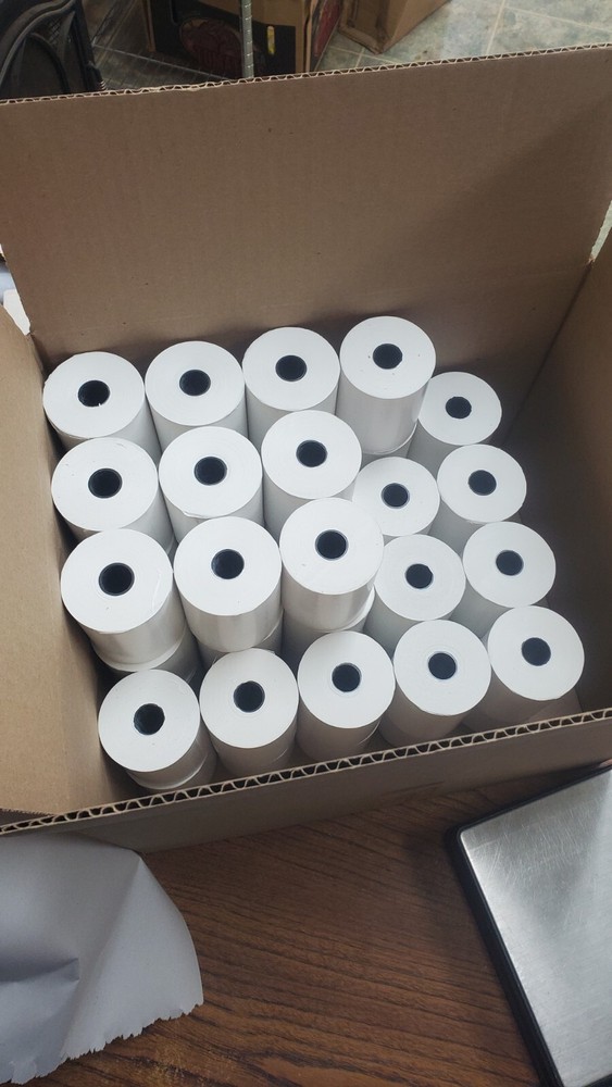 (50-PCS) Thermal Paper Rolls 3 1/8″ x 230 Fits Most Receipt Printers (VR5)