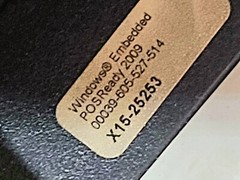 “DISPLAY MODEL” POS Touchscreen J2 615 POS System Intel Atom 1.6GHz,Win 7 615 RT