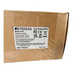 Retekess TD175 Restaurant Pager System, Pagers For Restaurant, 16 Beepers Black