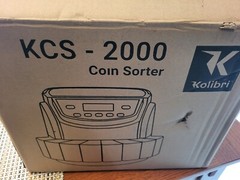 KCS-2000 Professional USD Coin Counter, Sorter and Wrapper/Roller, 220