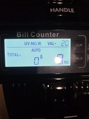 Aneken Money Counter Machine with Value Count, Dollar, Euro UV/MG/IR/DD