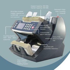 AccuBANKER AB4200 Bill Counter 300 Bill Hopper Capacity Speed 1800/min UL Listed