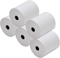 Thermal Receipt Printer Paper Rolls, 3 1/8 Inch x 230 Ft, 5 Rolls, POS Register