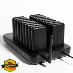 AGJ Wireless Restaurant Pager System, 16 Beepers