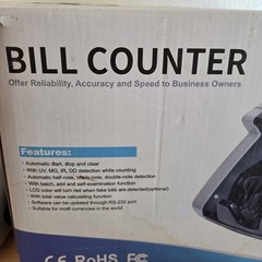 ANEKEN Bill Counter AL-1000 UV, MG, IR, DD Detection – 1,000 Notes Per Minute