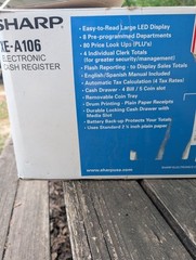 Practically New Sharp XA-106 Register And Verifone VX-510 Card Reader