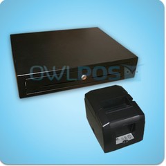 Square Stand Bundle Star TSP654U USB Receipt Printer & Cash Drawer Combo TSP650