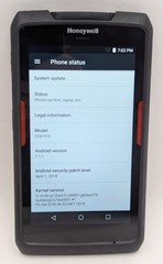 Honeywell ScanPal EDA70-0 Rugged Barcode Scanner 7″ Tablet Android 7.1 w/ Cradle