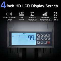 Money Counter Machine Pro with Value Count for Dollar Euro Accurate 110V | Large