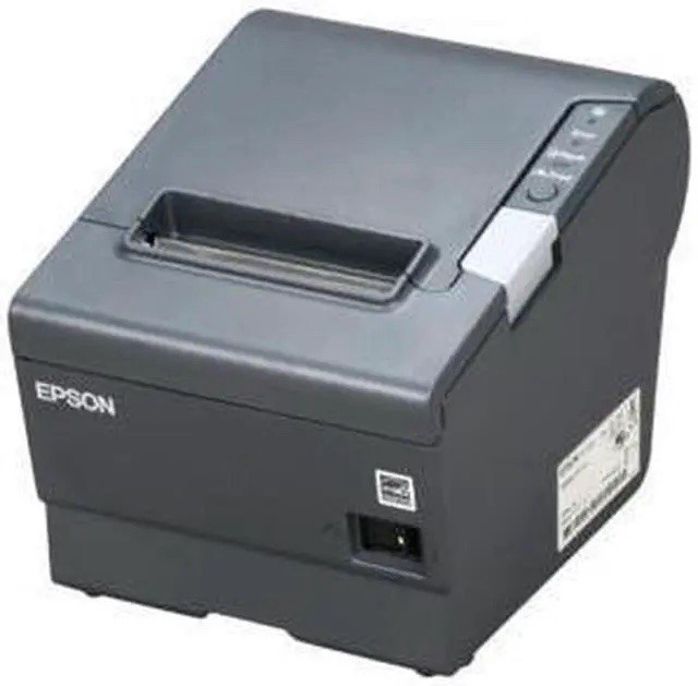 Epson TM-T88V Thermal POS Receipt Printer w/ Power Adapter Cord Cover CD