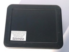 Honeywell black steel cash box with removable tray 8 x 6 x 3 1/2 in.
