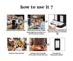 Restaurant Pager System, 16 Wireless Pagers for Restaurants, Set with Vibrati…