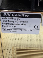 Homeland goods Gold Money Bill Counter machine not tested missing power cable