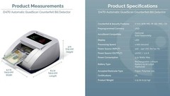 AccuBANKER D470 7-Point Counterfeit Bill Detector, Commercial Grade, UL Listed