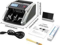 Aneken Money Counter Machine with Value Count, Dollar, Euro UV/MG/IR/DD/DBL/H…