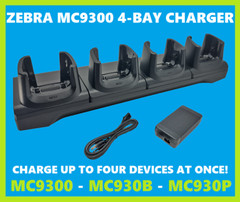 4-Slot Charger Cradle for Zebra MC9300 Scanners, Replaces CRD-MC93-4SCHG-01!🔥⭐