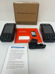 USED PAX S920 MOBILE PAYMENT TERMINAL COMES WITH BONUS TERMINAL FREE SHIPPING.