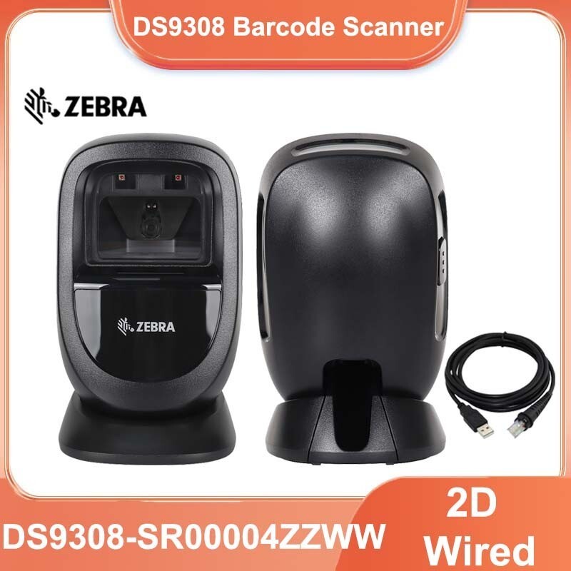Zebra DS9308-SR00004ZZWW 1D/2D Desktop Handsfree Barcode Scanner with USB Cable