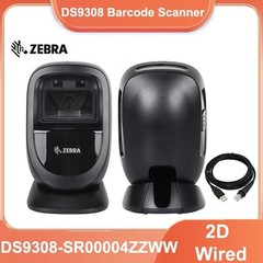 Zebra DS9308-SR00004ZZWW 1D/2D Desktop Handsfree Barcode Scanner with USB Cable