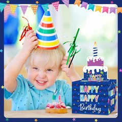 Birthday Money Box for Cash Gift Pull, Surprise Gift Boxes for Money, Money H…