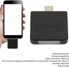 Square Card Reader, Type C Interface 125Khz Credit Card Reader Smart Card Reader