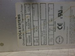 BOCA SYSTEMS GHOSTWRITER SERIES THERMAL PRINTER SUBATM RJ11 Q26