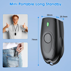 Mini Wireless Barcode Scanner, Barcode Scanner Bluetooth&Wireless 2.4Ghz and USB