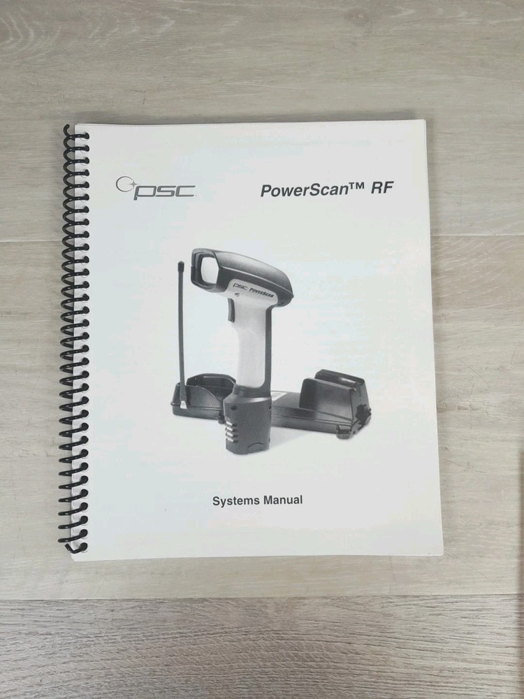 PSC Powerscan RF Handheld Bar Code Systems Manual Guide