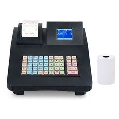 Electronic Cash Register 48 Key Dual Screen 58mm Thermal Printer USB RS232