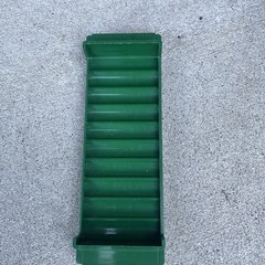 7 MMF Green Colored Plastic Storage Bank Trays Coin Counter $50 Dimes