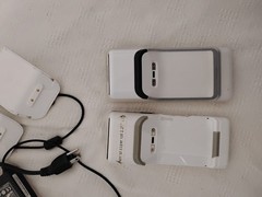 Clover Flex POS Credit Card Terminals Lot of 2 w/ Chargers & Charging Docks