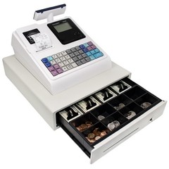 Nadex CR360 Cash Register, 4700 Lookups 50 Dept 50 Clerks,Thermal Printer, White