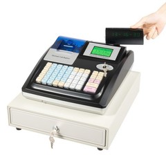 Square POS Terminal Cash Register Complete W/ Printer, And Cash Drawer, 48 Keys