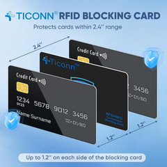 RFID Blocking Cards – 4 Pack, Premium Contactless NFC Debit Credit Card P