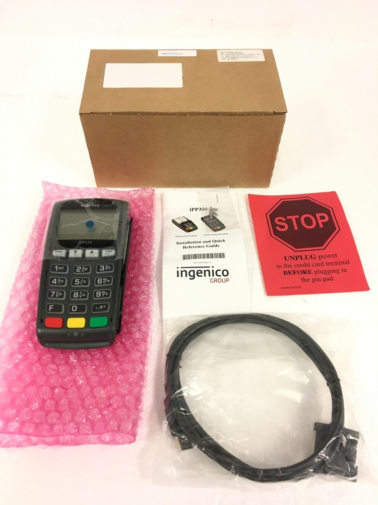 NEW Ingenico iPP320 Credit/Debit Card Reader Terminal IPP320-01T1358A w/UsbCable
