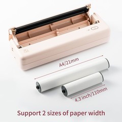 A4 Portable Paper Printer Wireless BT Connect Thermal Printing Mobile XKOL
