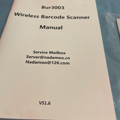 NADAMOO BUR3003 433MHz Wireless Barcode Scanner