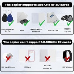 Handheld Copier RFID Reader Rewriter Smart ID Card Duplicator 125KHz Intellig…