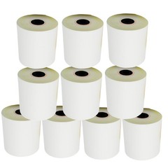 (10 Rolls – 50 GSM) 3” x 95′ White/Canary 2 Ply Carbonless Kitchen Printer P…