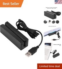 USB Magnetic Credit Card Reader Swipe Machine for POS ID Verification