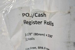 PM Company POS Cash Register Rolls 3-1/8″ x 230′ BPA Free 6 Pack 9078-1356