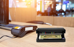Better Office Products Counterfeit Money Detector Machine, Portable Money Checke